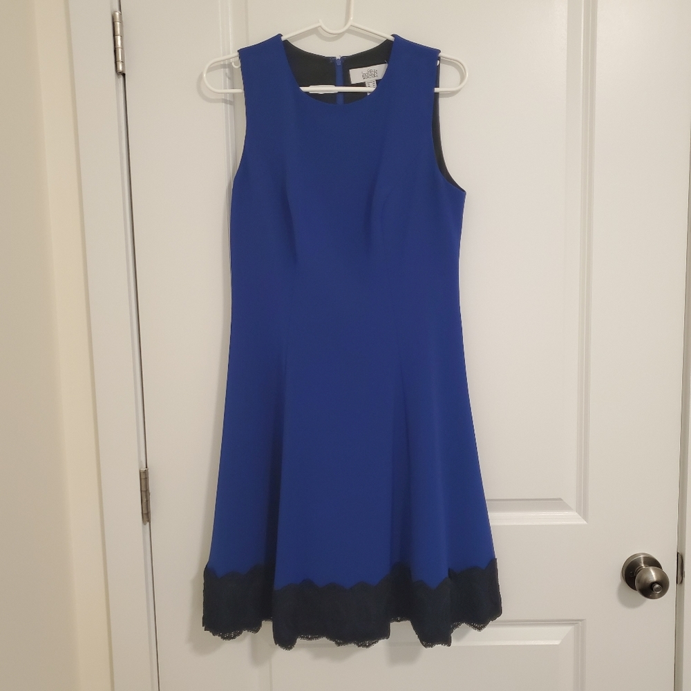 Badgley Mischka Blue Dress Size 10 worn once